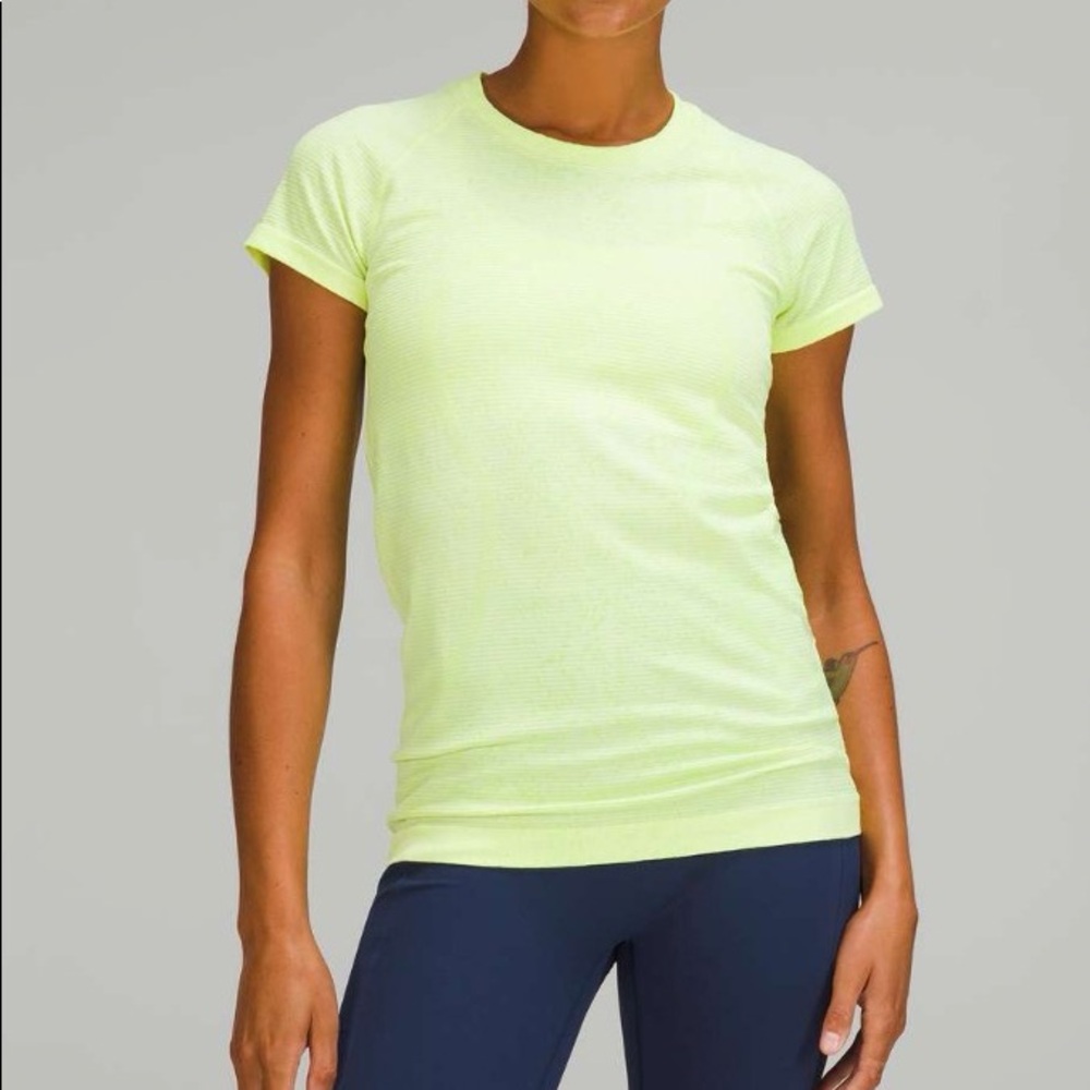 Lululemon swiftly tech short sleeve neon yellow/ green color